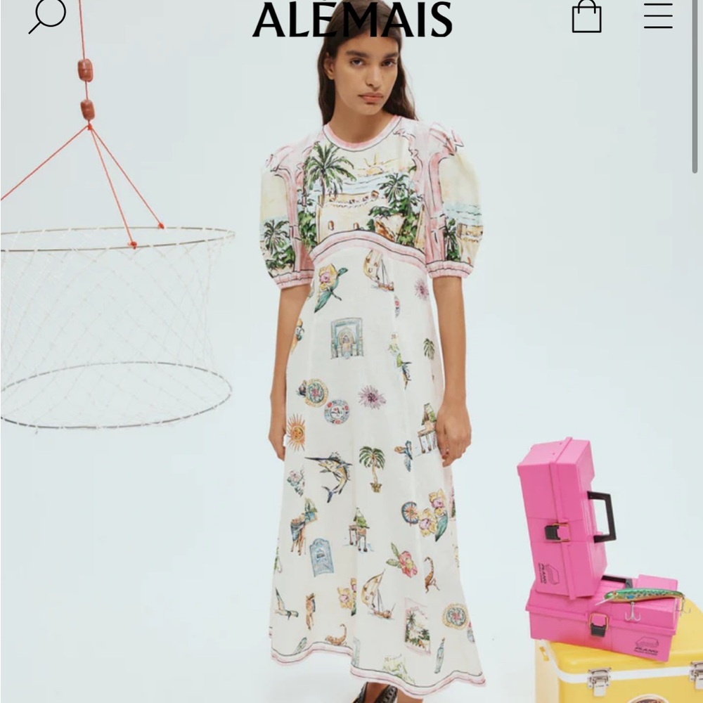 ALEMAIS SUNSET MIDI DRESS - size 6!